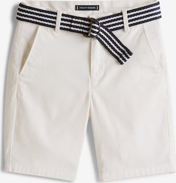 TOMMY HILFIGER Trousers in White: front