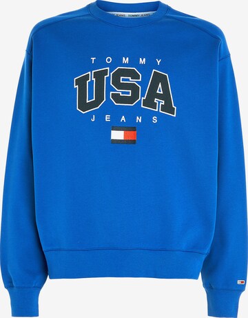 Felpa 'Usa' di Tommy Jeans in blu: frontale