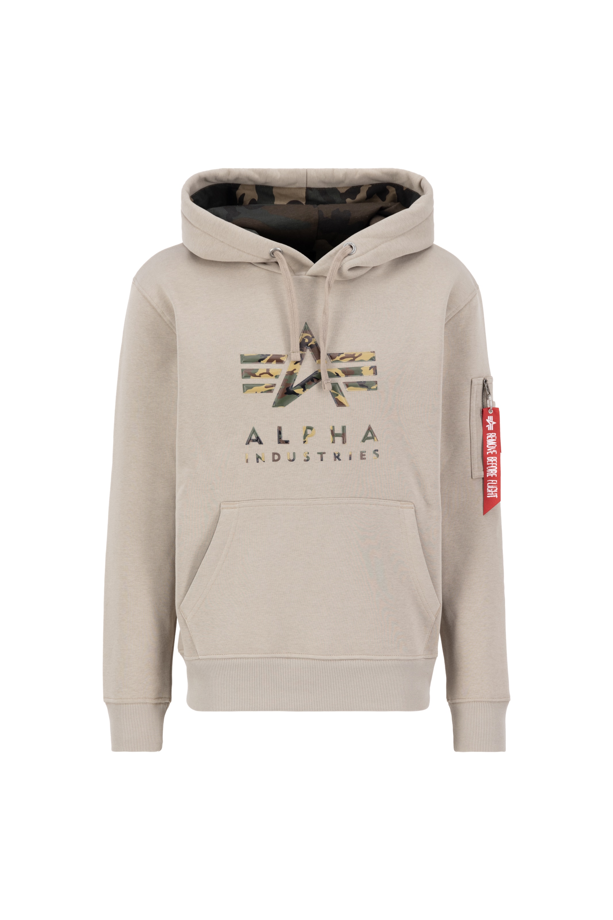 ALPHA INDUSTRIES Sweatshirt in Beige: front