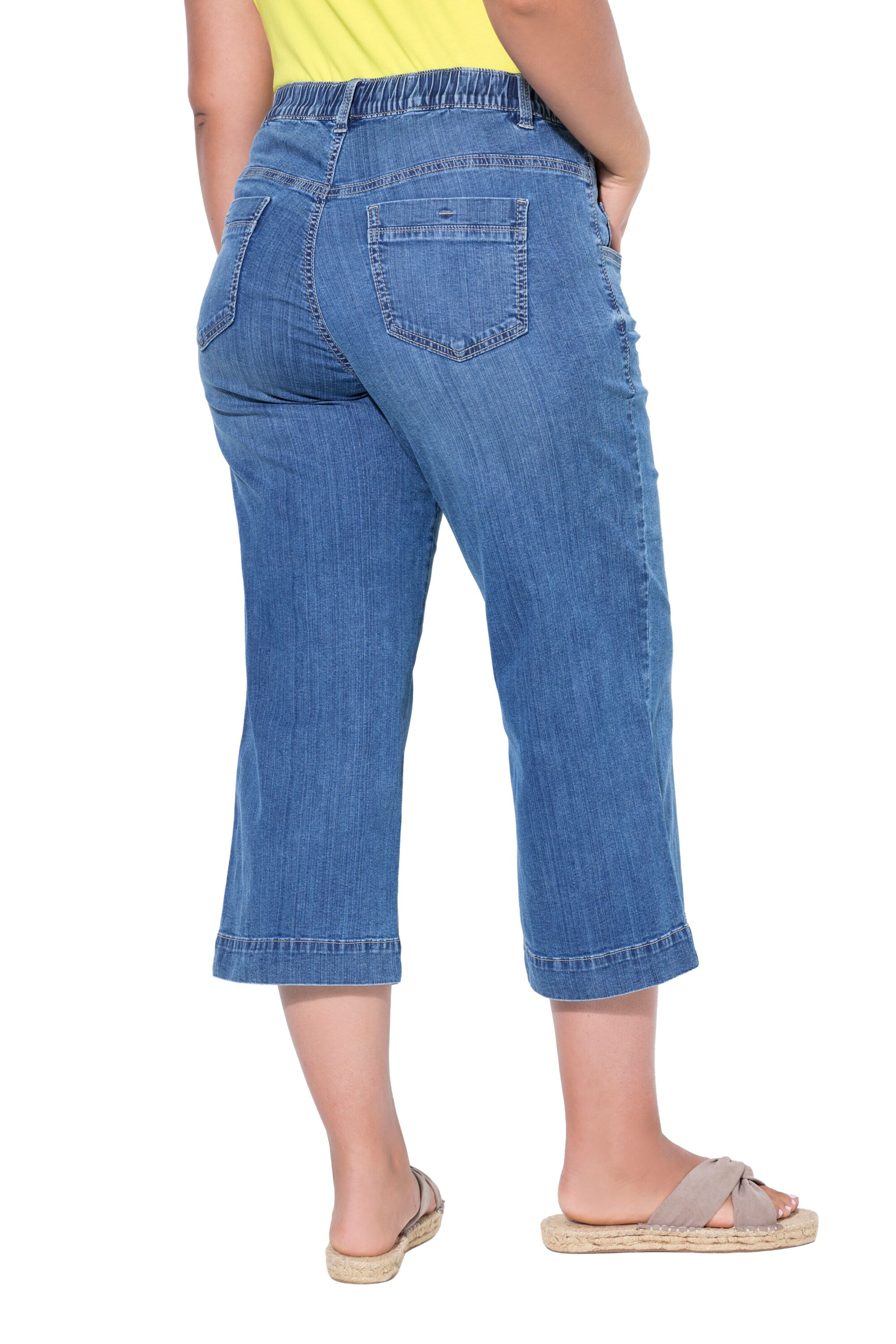 LAURASØN Wide leg Jeans in Blauw