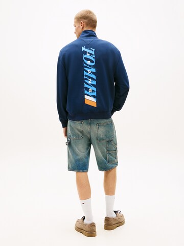 zils Tommy Jeans Sportisks džemperis: no priekšpuses