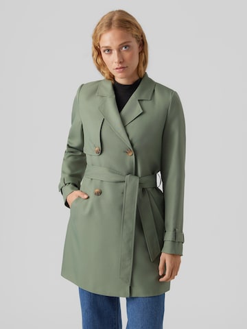 VERO MODA Ανοιξιάτικο και φθινοπωρινό παλτό 'CELESTE' σε πράσινο: μπροστά