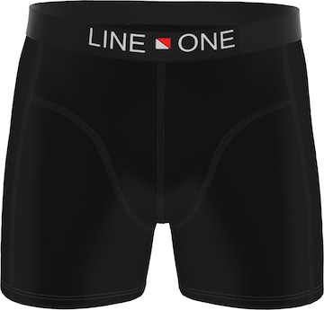 Line One Μποξεράκι 'Herren Boxershorts aus Baumwolle' σε μαύρο: μπροστά