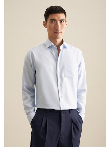SEIDENSTICKER Regular fit Business Shirt in Blue: front