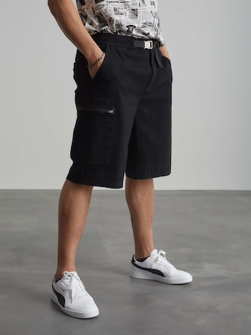ABOUT YOU x Benny Cristo Shorts 'Ron' in Schwarz: front