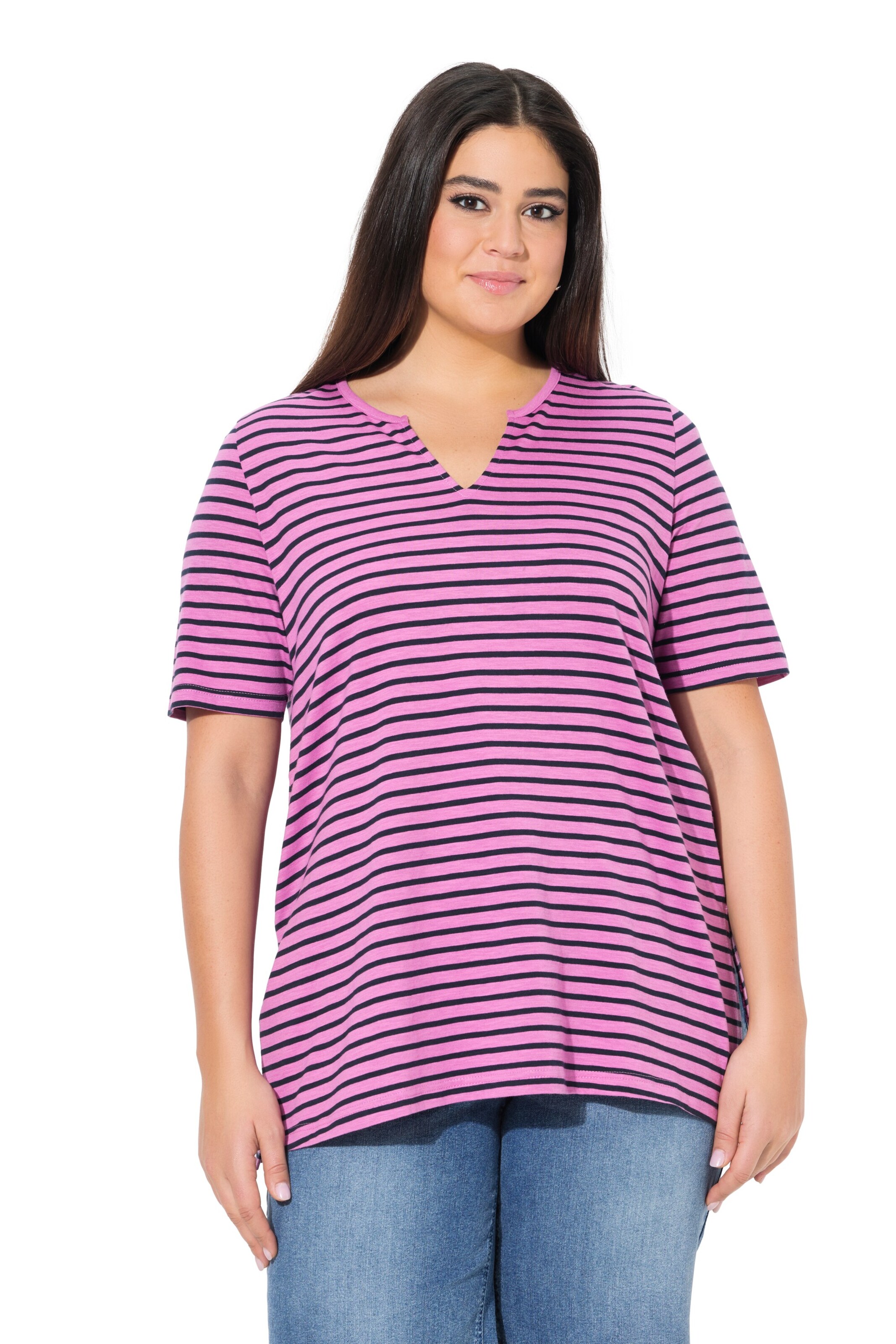 Ulla Popken Shirt in Roze: voorkant