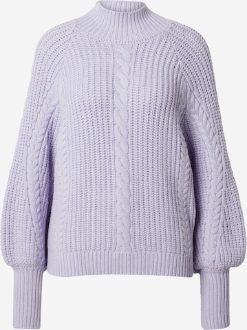 BRUUNS BAZAAR Sweater in Purple: front