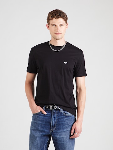 ARMANI EXCHANGE T-shirt i svart: framsida