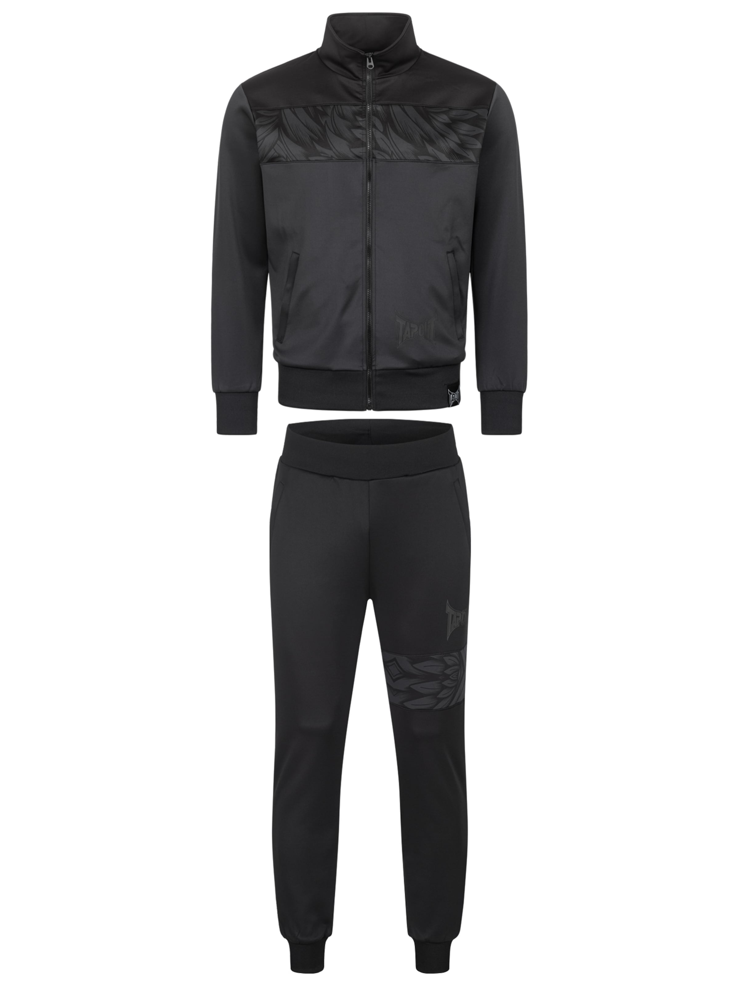 Tapout Φόρμα τρεξίματος 'Spirit' σε μαύρο: μπροστά