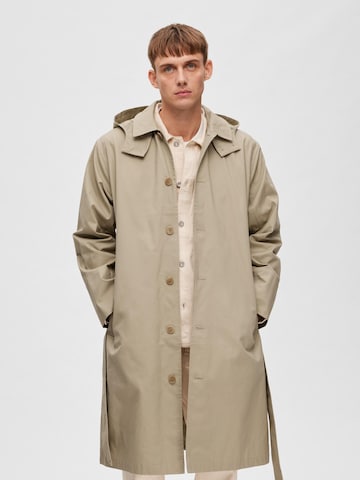 Manteau mi-saison 'Borg' SELECTED HOMME en beige : devant