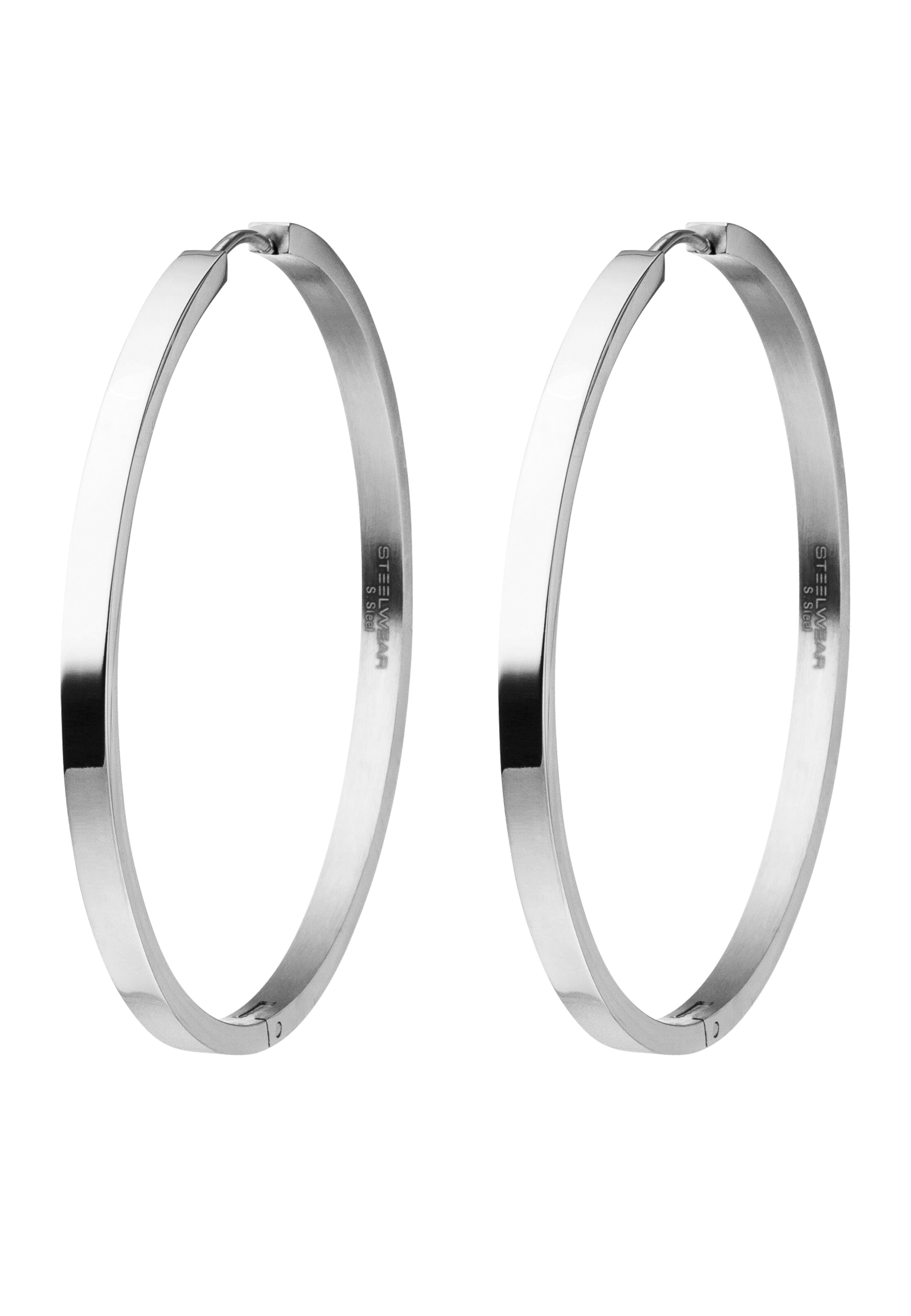 Steelwear Earrings 'Barcelona' in Silver: front
