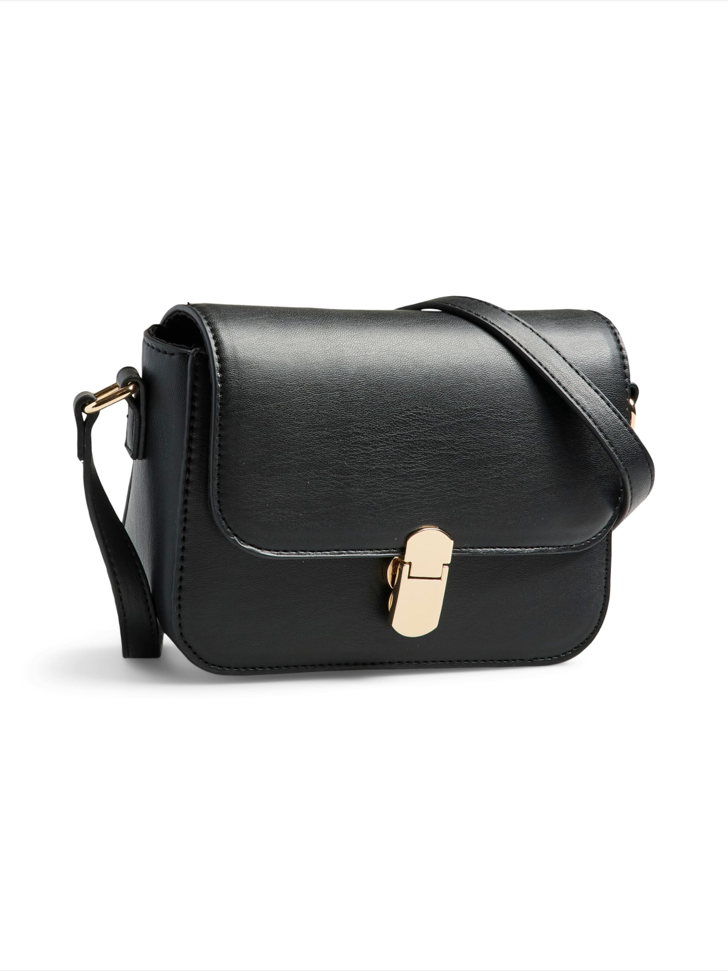 PIECES Axelremsväska 'PCMINNIE' i svart: framsida