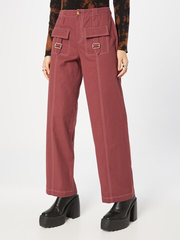 Loosefit Pantalon Daisy Street en marron : devant