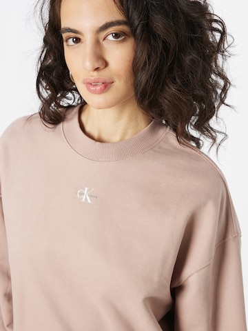 Calvin Klein Jeans Sweatshirt in Beige