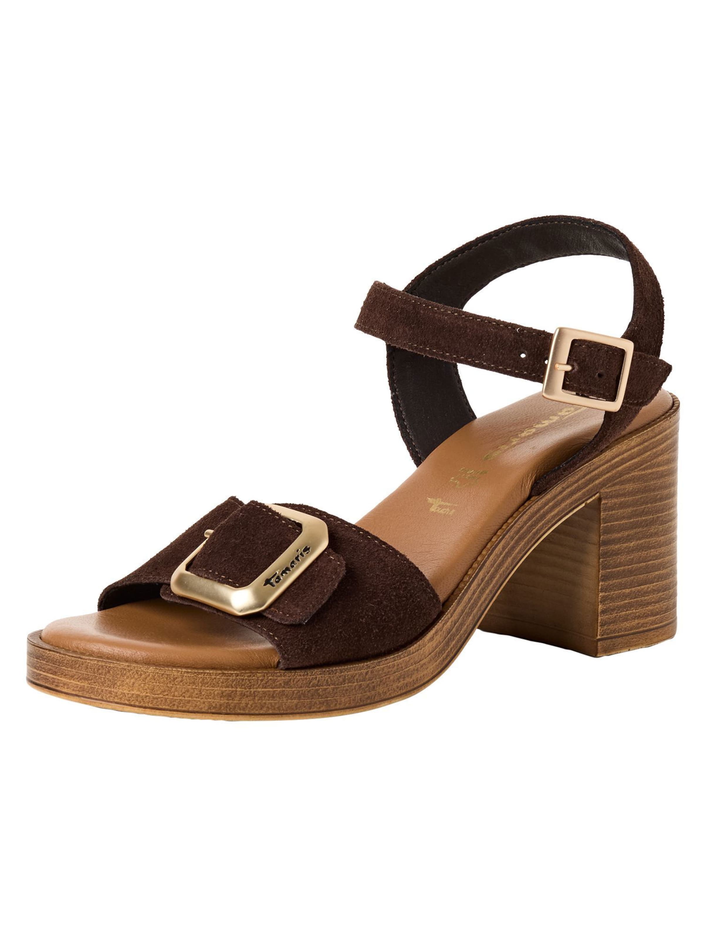 Sandale Tamaris pe castaniu, Vizualizare produs