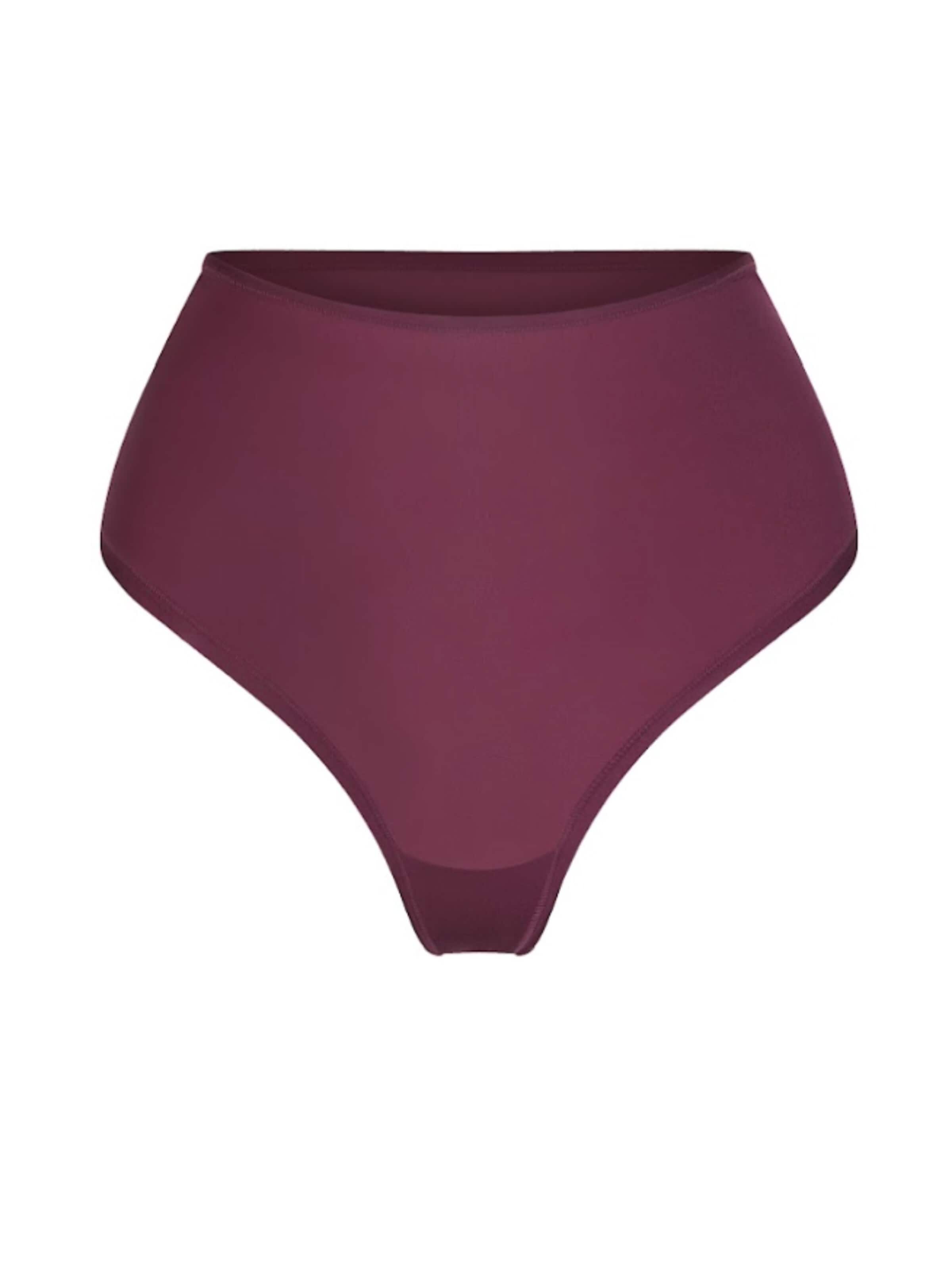 Slip 'Hight-Waist Tanga' cfab (formerly creamy fabrics) en rouge : devant