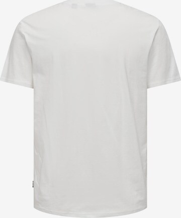 T-Shirt 'KIM' Only & Sons en blanc