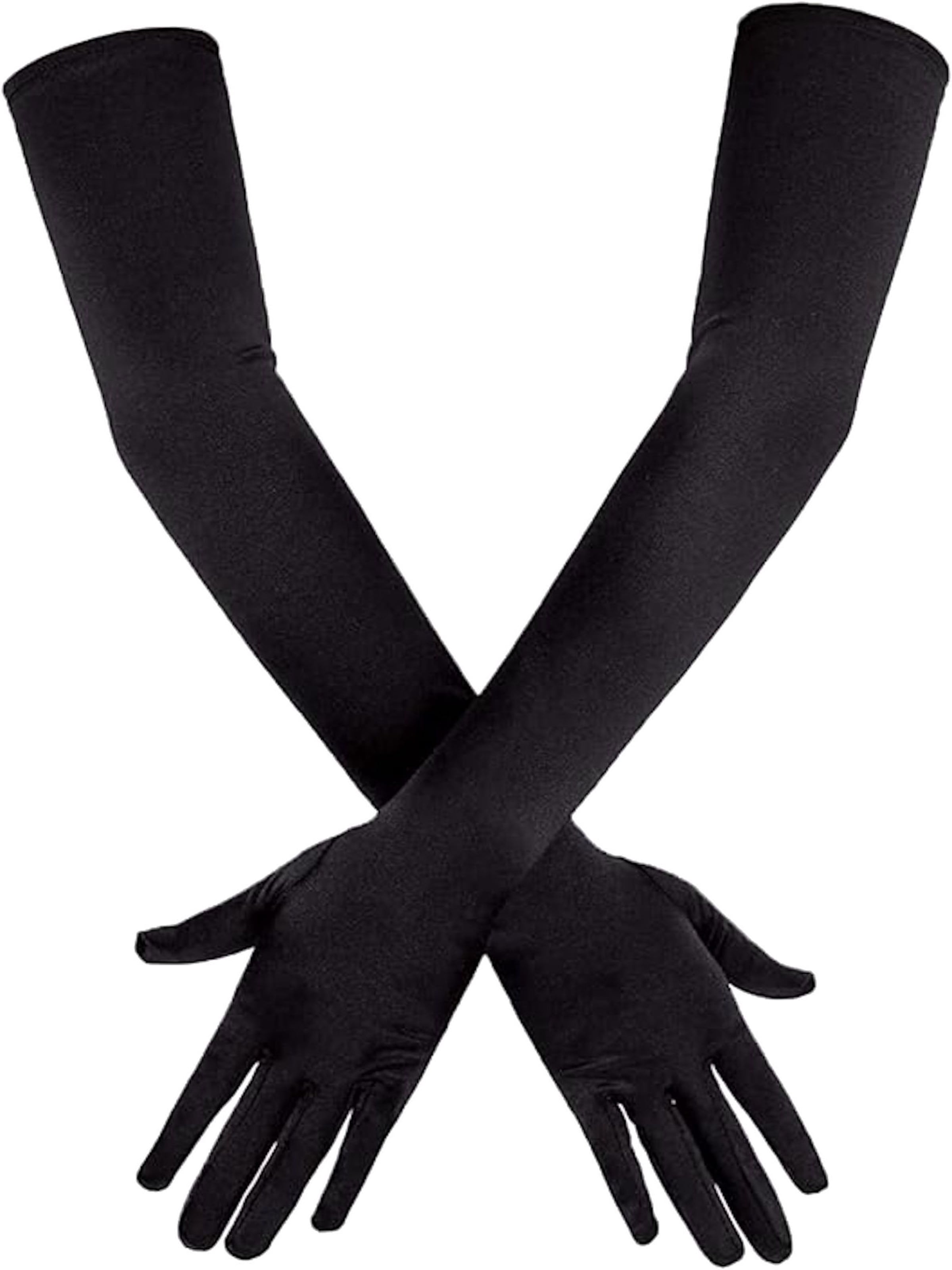 Provocative Full Finger Gloves 'PR0006' in Black: front