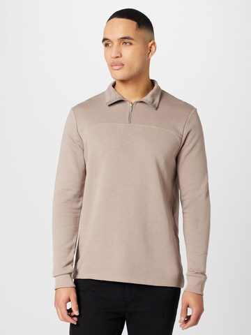 BURTON MENSWEAR LONDON Sweatshirt in Beige: predná strana