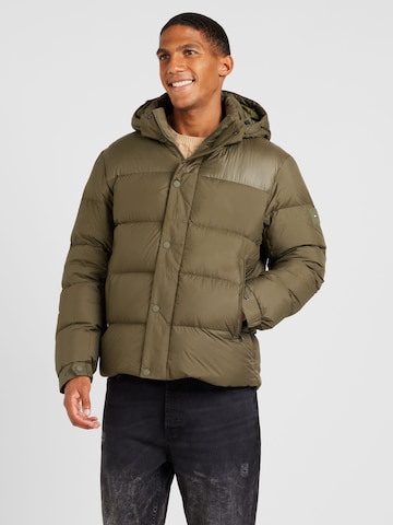 Giacca invernale di TOMMY HILFIGER in verde: frontale