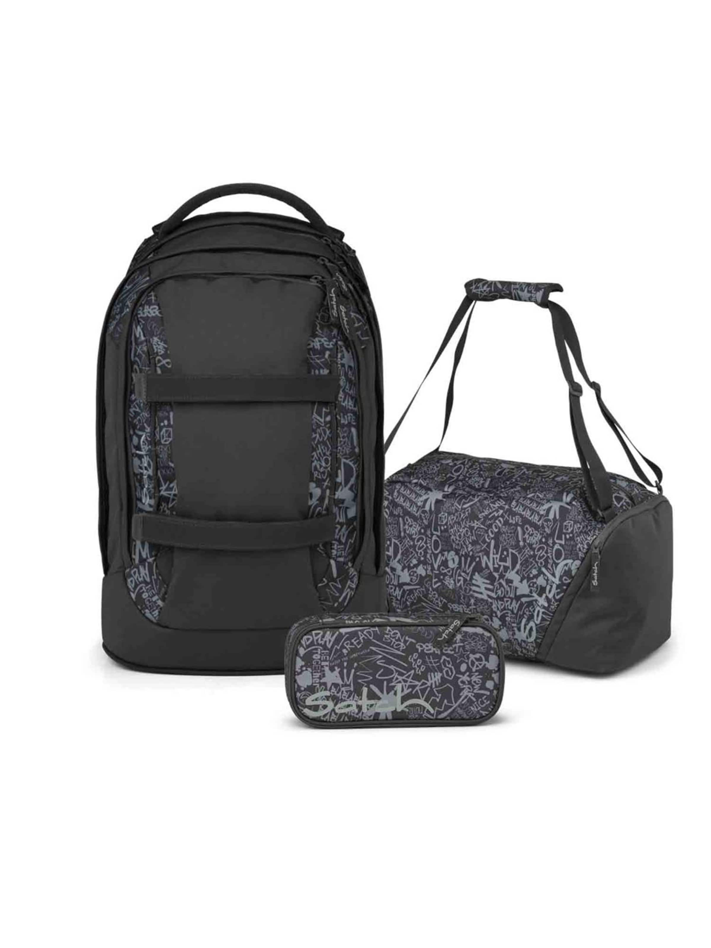 Satch Rucksack 'Pack Schulrucksack Set 3tlg'‌‌‌‌‌‌‌‌‌ in Grau: Vorderseite