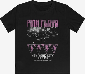 F4NT4STIC Shirt 'Pink Floyd Tour NYC' in Zwart: voorkant