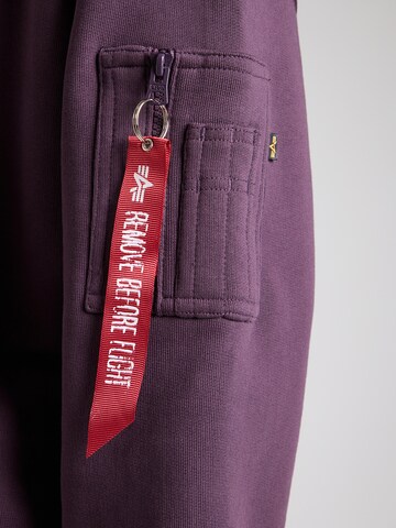 ALPHA INDUSTRIES Sweatshirt 'Essentials' in Lila