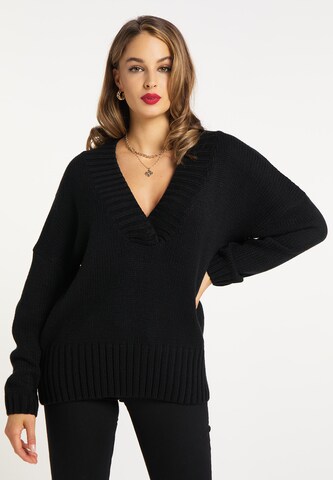 faina Sweater in Black: front