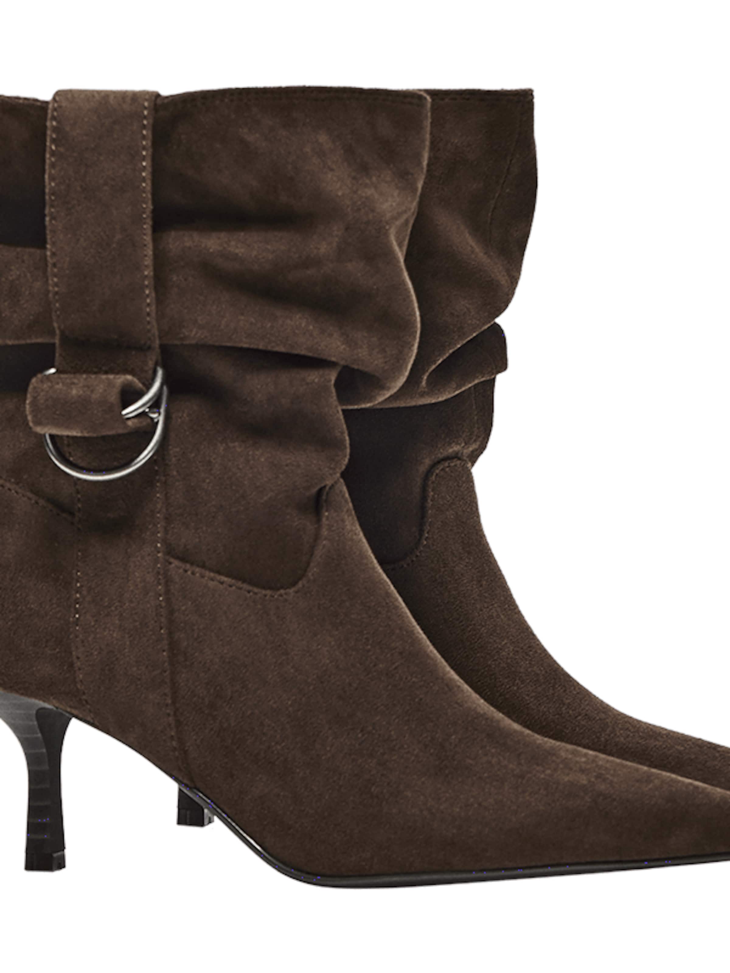 Bottines Bershka en marron : devant