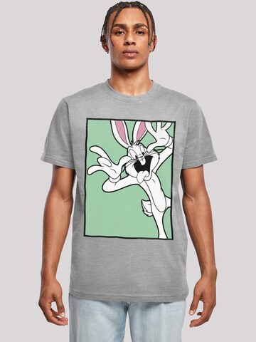 T-Shirt 'Looney Tunes Bugs Bunny' F4NT4STIC en gris : devant