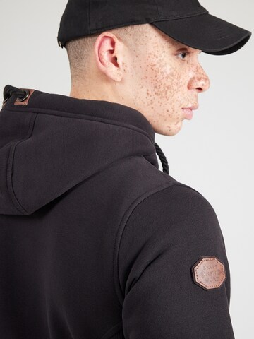 Giacca di felpa di naketano in nero