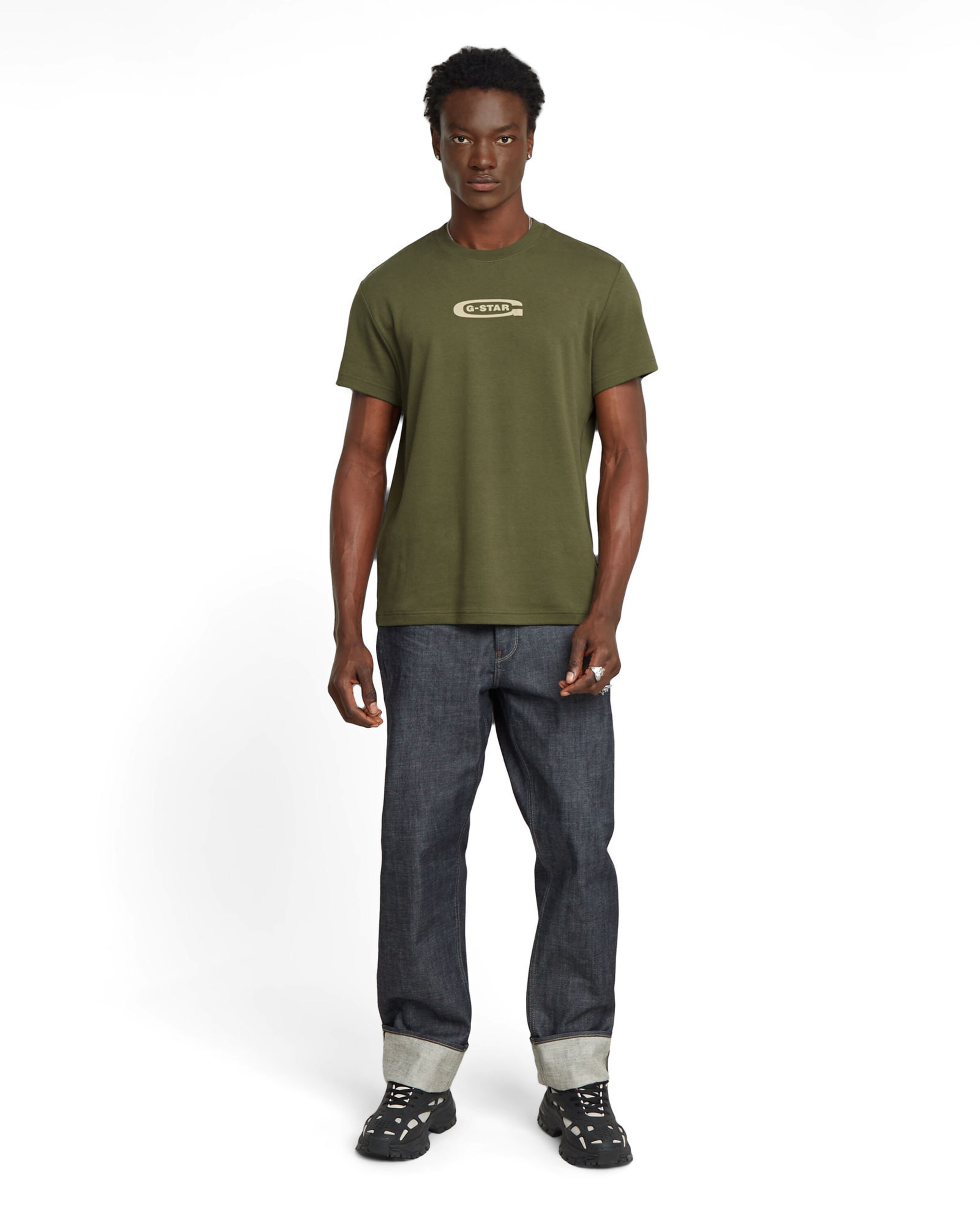 G-STAR Regular Gerade Hose 'DAKOTA' in Blau