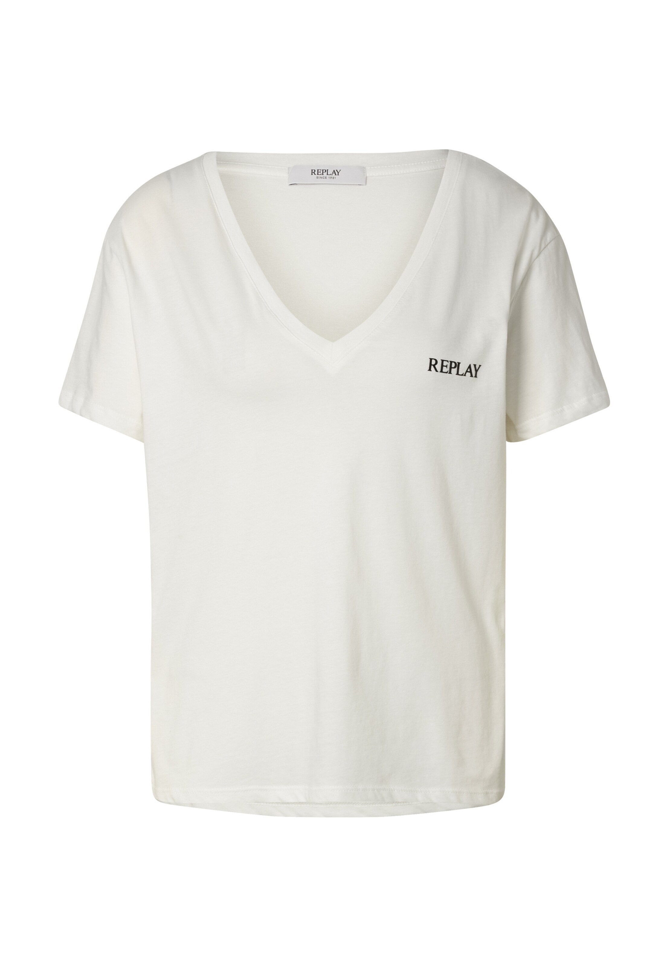T-shirt REPLAY en blanc : devant