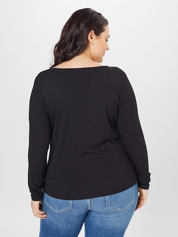 ABOUT YOU Curvy - Camiseta 'Rosa' en negro