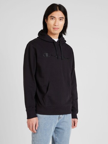 Champion Authentic Athletic Apparel Sweatshirt in Schwarz: predná strana