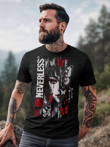 Neverless Shirt 'Transience' in Black