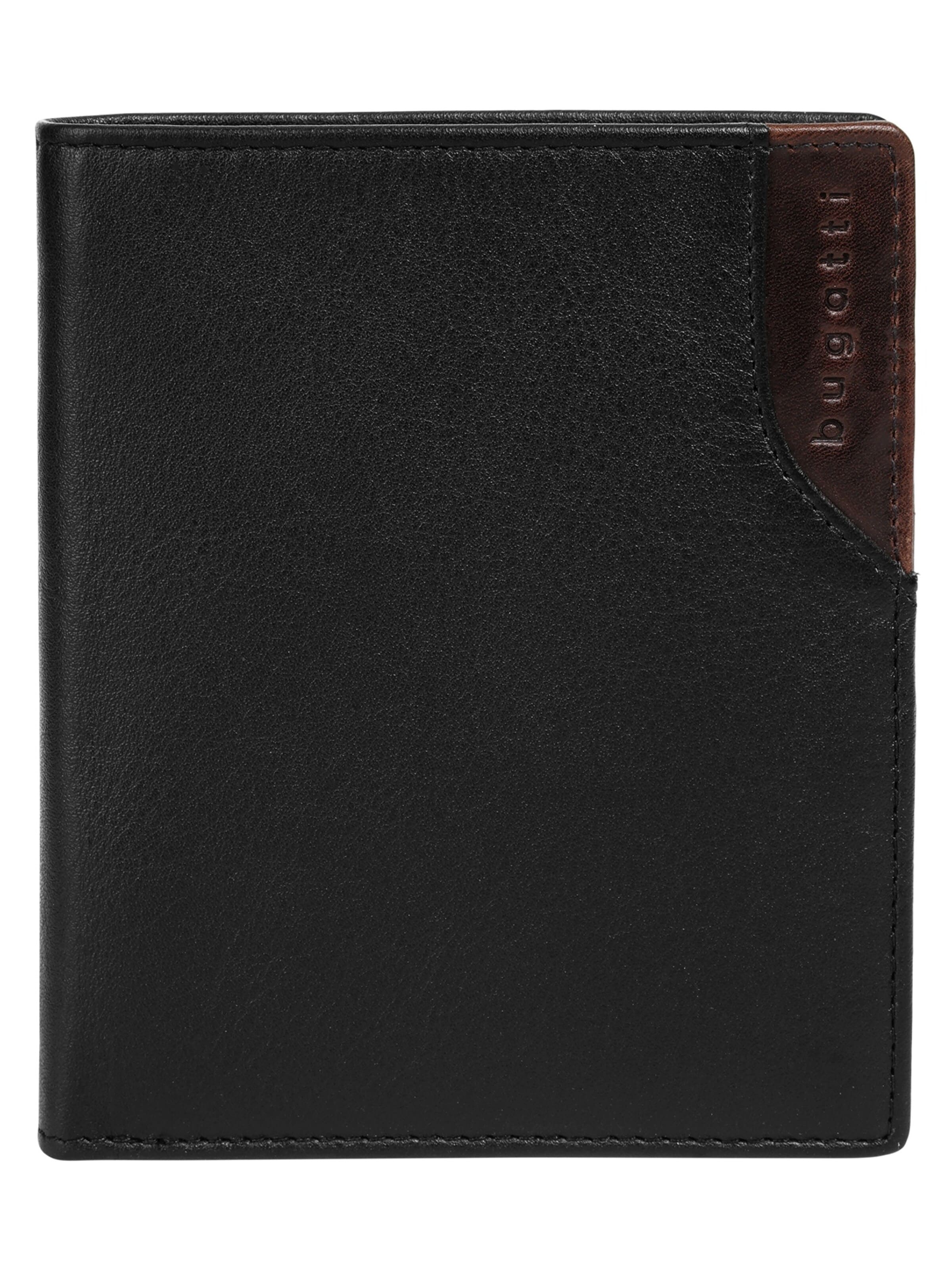 bugatti Wallet 'CORSO DELUXE' in Black: front