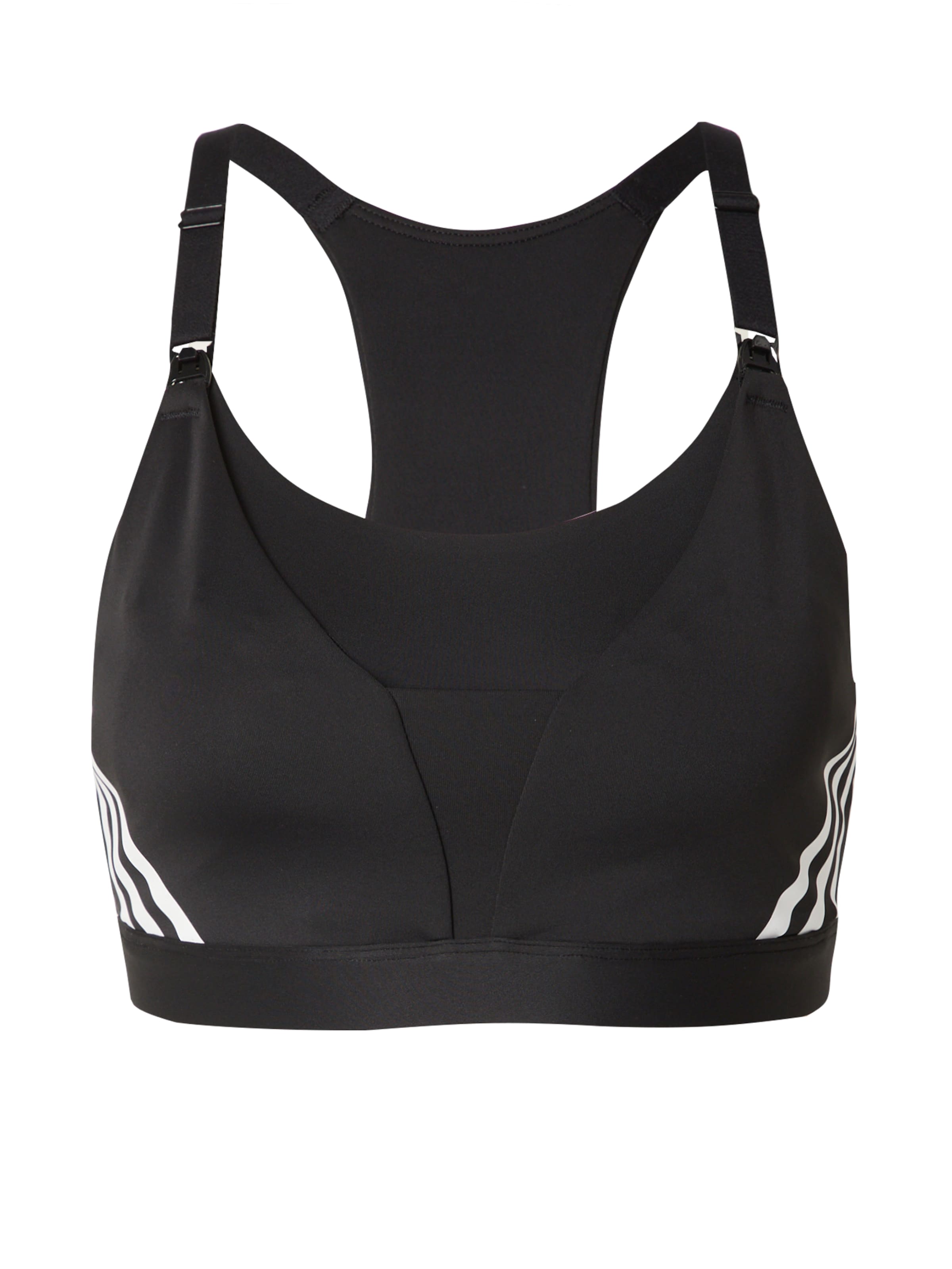 ADIDAS PERFORMANCE - Bustier Sujetador deportivo 'Powerimpact Luxe' en negro: frente