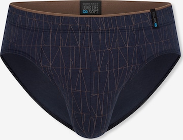 SCHIESSER Minislip ' Long Life Soft ' in Blau: Vorderseite