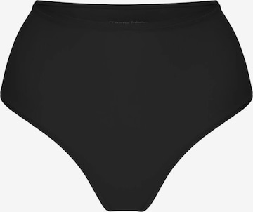 cfab (formerly creamy fabrics) - Braga 'Hight-Waist Tanga' en negro: frente