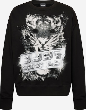 Just Cavalli Sweatshirt 'SOHO' in Zwart: voorkant