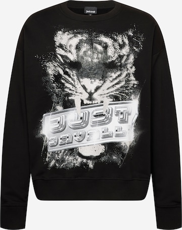 Just Cavalli Sweatshirt 'SOHO' in Black: front