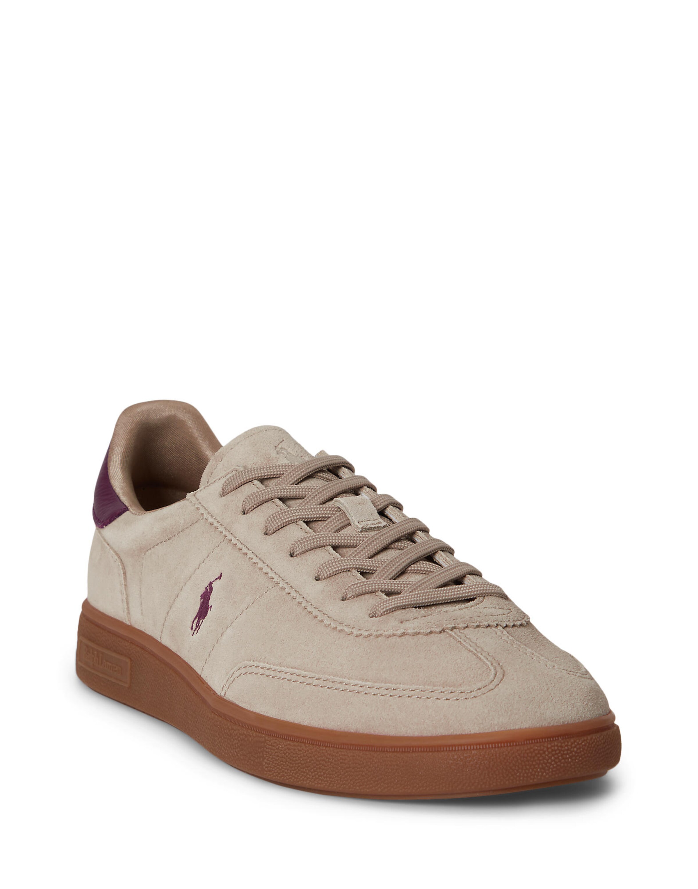 Sneaker low de la Polo Ralph Lauren pe bej: față