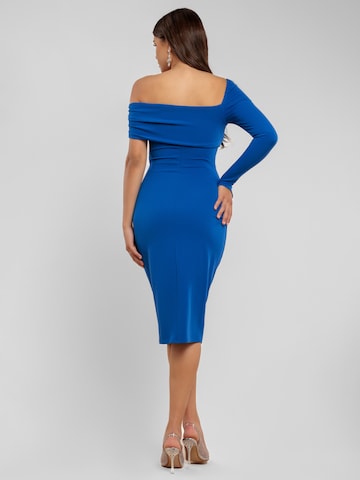 Robe de soirée GODDIVA en bleu
