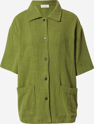 AMERICAN VINTAGE Bluse 'OYOBAY' i grøn: forside