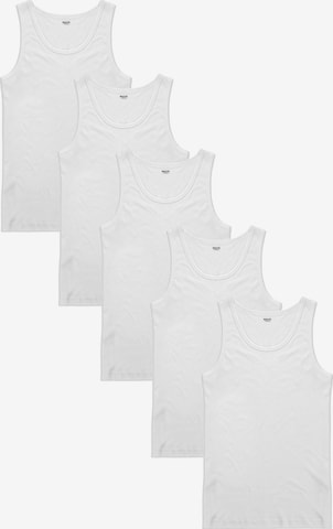 Maxte Undershirt 'BASIC MAX Ärmelloses Trägerhemd 5er Pack' in White: front