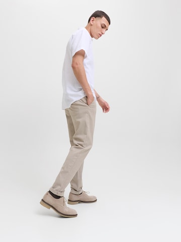 JACK & JONESSlimfit Chino hlače 'JJMarco JJFury' - bež boja