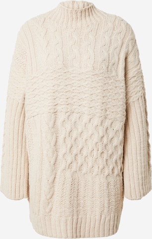 River Island Sweater in Beige: front