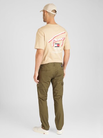 Tommy Jeans Regular Cargo Pants 'AUSTIN' in Green