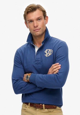 T-Shirt 'Athletic' Superdry en bleu : devant